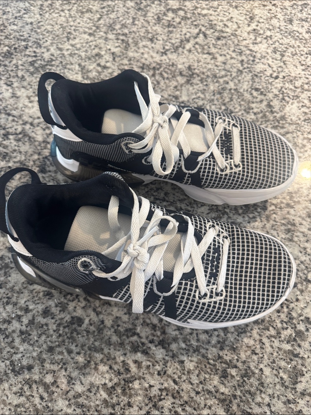 LeBron Nike women’s basketball Black and White Athletic Sneakers